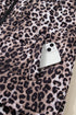 Leopard Quilted Full Zip Stand Collar Puffer Vest